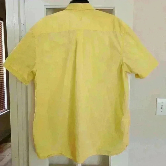 Magellan Men's Button Up Short Sleeve Fishing Shirt XXL Summer Yellow Outdoors - Picture 3 of 11